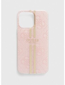 Guess telefon tok iPhone 14 Pro Max 6,7" rózsaszín