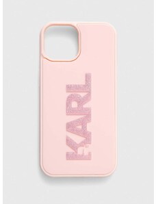 Karl Lagerfeld telefon tok iPhone 15 / 14 / 13 6.1" rózsaszín