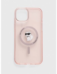 Karl Lagerfeld telefon tok iPhone 15 Plus / 14 Plus 6.7" rózsaszín