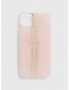Guess telefon tok iPhone 15 Plus / 14 Plus 6.7" rózsaszín
