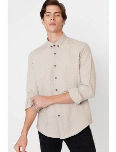 Trendyol Light Brown Slim Fit Buttoned Collar Shirt