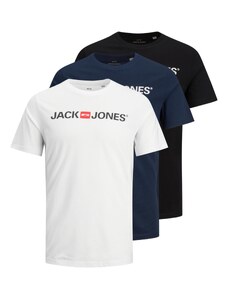 JACK & JONES Póló tengerészkék / piros / fekete / fehér