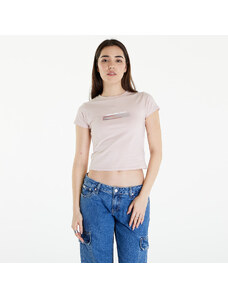 Női póló Calvin Klein Jeans Diffused Box Fitted Short Sleeve Tee Sepia Rose