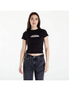 Női póló Calvin Klein Jeans Diffused Box Fitted Short Sleeve Tee Black
