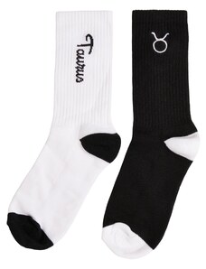 MT Accessoires Zodiac Socks 2-Pack Black/White Taurus