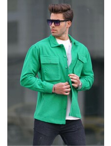 Madmext Men's Green Oversize Lumberjack Shirt 6709