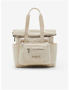 Women's Cream Handbag/Backpack Desigual Basic Modular Voyager Mini - Women