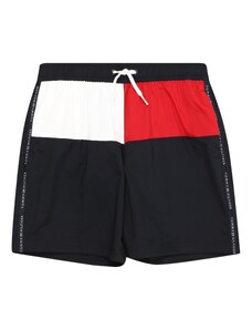 Tommy Hilfiger Underwear Rövid fürdőnadrágok 'Flag' tengerészkék / piros / fehér