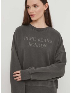 Pepe Jeans felső szürke, női, nyomott mintás