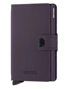 Secrid bőr pénztárca Miniwallet Matte Dark Purple lila