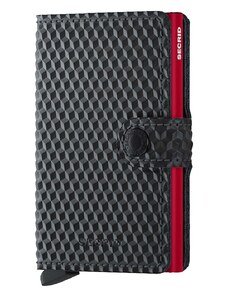 Secrid bőr pénztárca Cubic Black-Red fekete