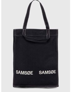 Samsoe Samsoe Samsoe pamut táska SALUCCA fekete, U24100002