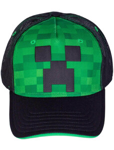 Minecraft baseball sapka, zöld-fekete, Creeper, Astra