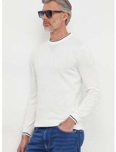 Pepe Jeans pamut pulóver Mike könnyű, fehér