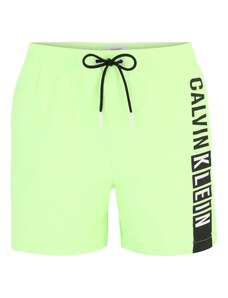 Calvin Klein Swimwear Rövid fürdőnadrágok neonzöld / fekete