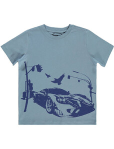 Civil Autós kék fiú póló (Méret 128-134)