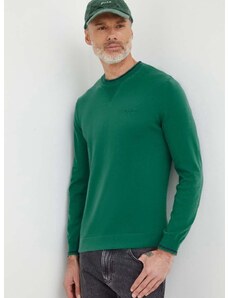 Pepe Jeans pamut pulóver Mike könnyű, zöld