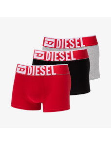 Boxeralsó Diesel Umbx-Damienthreepack-XL Logo Boxer 3-Pack Red/ Grey/ Black