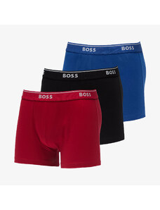 Boxeralsó Hugo Boss Classic Trunk 3-Pack Red/ Blue/ Black