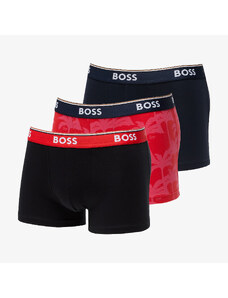 Boxeralsó Hugo Boss Power Design Trunk 3-Pack Black/ Navy/ Red
