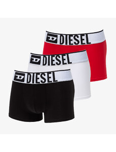 Boxeralsó Diesel Umbx-Damienthreepack-XL Logo Boxer 3-Pack White/ Red/ Black