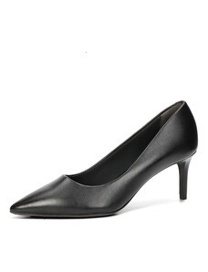 Tamaris női bőr magassarkú cipő - fekete