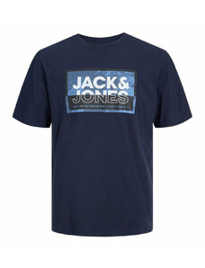 Férfi rövid ujjú póló Jack & Jones logan Kék Men