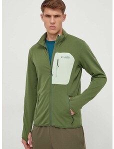Columbia sportos pulóver Triple Canyon zöld, nyomott mintás, 2072065