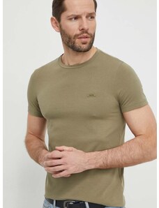 Calvin Klein t-shirt zöld, férfi, sima