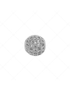 BALCANO Gömb alakú spacer charm cirkónia drágakövekkel