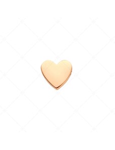 BALCANO Szív alakú spacer charm, 18K rozé arany bevonattal