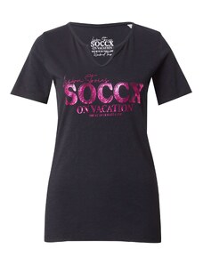 Soccx Póló rózsaszín / fekete