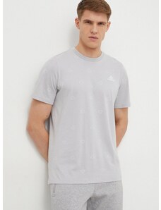 adidas pamut póló szürke, férfi, mintás, IS1827
