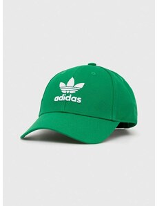 adidas Originals pamut baseball sapka zöld, nyomott mintás, IW1785