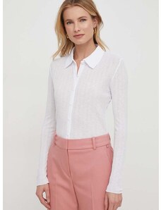 Calvin Klein Jeans ing női, galléros, fehér, regular