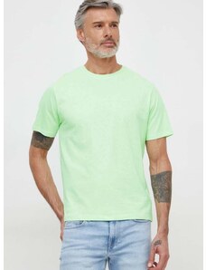 Pepe Jeans pamut póló Connor zöld, férfi, sima