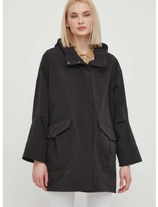 Geox rövid kabát W4522D-T3070 W ROOSE női, fekete, átmeneti