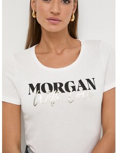 Morgan t-shirt női, bézs