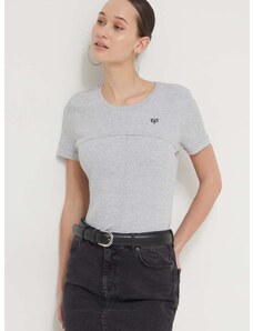 Desigual t-shirt női, szürke
