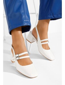 Zapatos Tralys fehér női szling