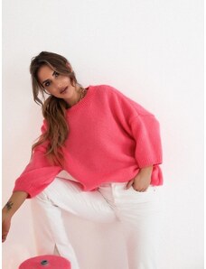 TMC Kényelmes női pulóver SW201-24 rózsaszín