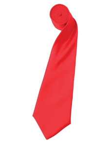 Premier szatén 144 cm-es férfi nyakkendő PR750, Strawberry Red