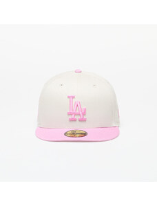 Sapka New Era Los Angeles Dodgers White Crown 59FIFTY Fitted Cap Ivory/ Pink