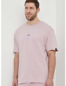 BALR. pamut póló rózsaszín, férfi, nyomott mintás