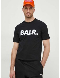 BALR. pamut póló fekete, férfi, nyomott mintás
