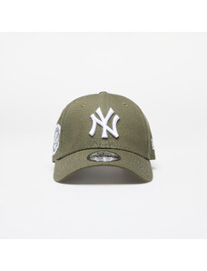 Sapka New Era New York Yankees MLB Side Patch 9FORTY Adjustable Cap New Olive/ White