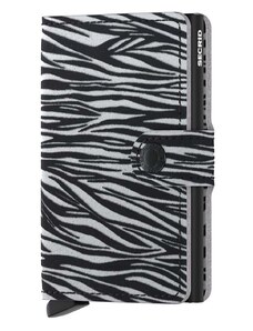 Secrid bőr pénztárca Miniwallet Zebra Light Grey szürke