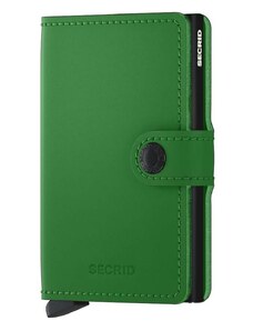 Secrid bőr pénztárca Miniwallet Matte Bright Green zöld