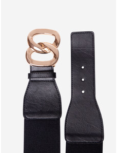 Shelvt Women's black elastic belt