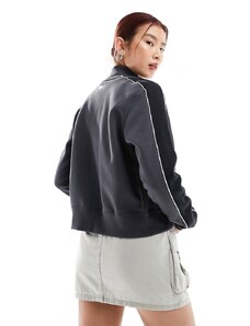Nike Streetwear track fleece jacket in dark grey